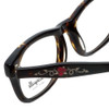 Betsey Johnson Designer Eyeglasses Tattoo BV112-02 in Espresso 52mm :: Rx Bi-Focal