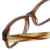Ecru Designer Eyeglasses Stefani-029 in Jamocha 50mm :: Rx Single Vision