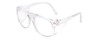 ProRX Safety Glasses Safety-65 CLEAR 58 mm Shatterproof Polycarbonate Lens UV400