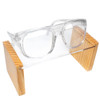 ProRX Safety Glasses Safety-65 CLEAR 58 mm Shatterproof Polycarbonate Lens UV400