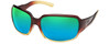 Brown Fade/Green Mirror