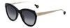 Carolina Herrera Designer Sunglasses SHE743-0700 in Black White