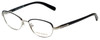 Tory Burch Designer Eyeglasses TY1019-363 in Black Silver 50mm :: Rx Bi-Focal