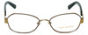 Tory Burch Designer Eyeglasses TY1043-3061 in Brown Gold 52mm :: Custom Left & Right Lens