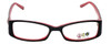 Daisy Fuentes Designer Eyeglasses DFPEACE417-021 in Black 50mm :: Custom Left & Right Lens