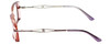 Gloria Vanderbilt Designer Reading Glasses GV772-073-52 Mauve Pink Blush Crystal
