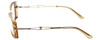 Gloria Vanderbilt Designer Reading Glasses GV772-097-52mm Tan Crystal Black Gold