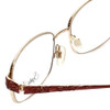 Sophia Loren Designer Reading Glasses SL-M243-077-55mm Burgundy Red Gold Crystal
