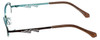 Project Runway Designer Eyeglasses PR122M-171 in Brown Aqua 52mm :: Rx Single Vision