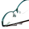 Project Runway Designer Eyeglasses PR122M-171 in Brown Aqua 52mm :: Rx Single Vision