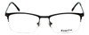 Esquire Semi-Rimless Designer Reading Glasses&Case EQ1519 Matte-Grey-Blue 54mm