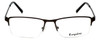 Esquire Semi-Rimless Stainless Steel Reading Glasses EQ1520 Satin Gunmetal 54 mm
