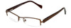 Moda Vision Designer Eyeglasses E3108-BRN in Brown 49mm :: Custom Left & Right Lens