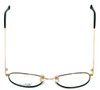 Fashion Optical Designer Reading Glasses Ashley Gold-Jade Green 54 mm PICK POWER