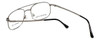 Silver Dollar Designer Reading Glasses Abbott in Gunmetal 54mm