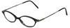 Ellen Tracy Designer Reading Glasses ET3004-BLK in Black 47mm