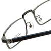 Gold & Wood Designer Eyeglasses Centaur-03 in Gunmetal 52mm :: Rx Single Vision