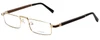 Gold & Wood Designer Eyeglasses Centaur-01 in Gold 52mm :: Progressive
