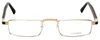 Gold & Wood Designer Eyeglasses Centaur-01 in Gold 52mm :: Progressive