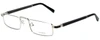 Gold & Wood Designer Eyeglasses Centaur-02 in Silver 52mm :: Progressive