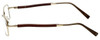 Gold & Wood Designer Eyeglasses 410.6-A6 in Gold 47mm :: Rx Bi-Focal