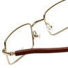 Gold & Wood Designer Eyeglasses 410.6-A6 in Gold 47mm :: Rx Bi-Focal
