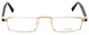 Gold & Wood Designer Reading Glasses Centaur-01 in Gold 52mm