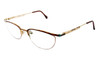 Cazal Designer Reading Glasses Cazal 428 in Gold 52mm
