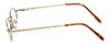 Flex Collection by Vivid Designer Reading Glasses FL-53 in Gold-Demi-Amber 40mm