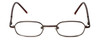 Flex Plus by Vivid Collection Designer Reading Glasses Model 98 in Brown 43mm