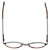 Calabria Metal Flex Designer Reading Glasses Model S Antique-Brown 48mm X-SMALL