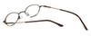 X Tender Designer Reading Glasses Model 8 in Brown 43mm X-Small