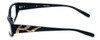 Vera Wang Authentic Designer Reading Glasses V080 Black Gold 50 mm Choose Power