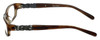 Vera Wang Designer Reading Glasses V083 Sun-Suede 50mm in Brown Layered Crystal