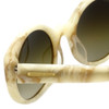 Jonathan Adler Designer Sunglasses Monte Carlo in Bone White Brown Marble Grey