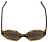 Jonathan Adler Designer Sunglasses Waikiki Tortoise Havana Brown Gold Hexagon 55