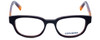 Converse Designer Eyeglasses Q005-Purple in Purple and Orange 48mm :: Rx Single Vision