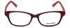 Converse Designer Eyeglasses Q011-Burgundy in Burgundy 50mm :: Rx Single Vision