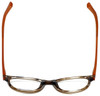 Converse Designer Eyeglasses Q014-Brown-Stripe-51 in Brown Stripe and Orange 51mm :: Progressive
