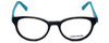 Converse Designer Eyeglasses Q014-Tortoise in Tortoise and Blue 48mm :: Rx Bi-Focal