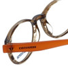 Converse Designer Reading Glasses Q014-Brown-Stripe-51 in Brown Stripe and Orang