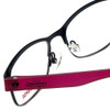 Converse Designer Eyeglasses K016-Black in Black and Pink 50mm :: Custom Left & Right Lens