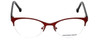 Jonathan Adler Designer Eyeglasses JA104-Red in Red 53mm :: Progressive