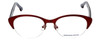 Jonathan Adler Designer Eyeglasses JA101-Bur in Burgundy 52mm :: Rx Bi-Focal