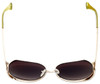Lucky Brand Designer Sunglasses Aurora Gold & Brown 61mm Jumbo Oversized Cateye
