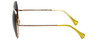 Lucky Brand Designer Sunglasses Aurora Gold & Brown 61mm Jumbo Oversized Cateye