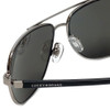 Lucky Brand Designer Sunglasses D909 in Gunmetal with Grey Lens