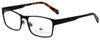 Argyleculture Designer Eyeglasses Calloway in Black Navy 55mm :: Custom Left & Right Lens