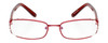 Calabria Designer Eyeglasses 838 Red :: CUSTOM-L-R