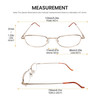 Telben Mod-N Metal Reading Glasses GOLD TORTOISE HAVANA TIPS Choose 9 Strengths